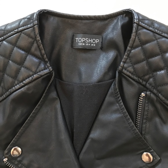 {top shop} 🎉sold🎉like new moto trendy biker - Picture 5 of 8