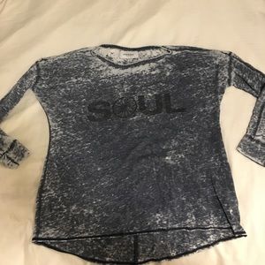 Soulcycle quarter sleeve shirt