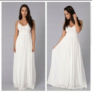 White maxi dress