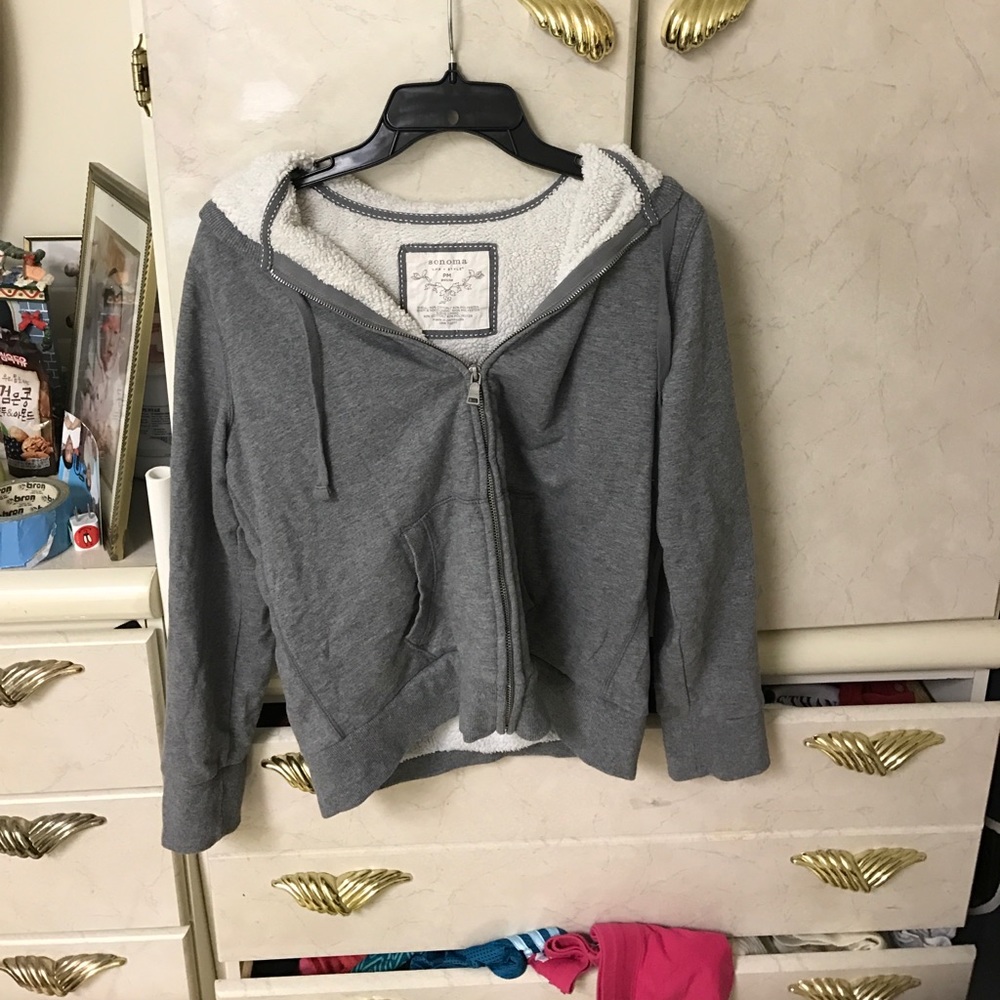 Lazy Comfy Zip Up Jacket With Hood - image 1