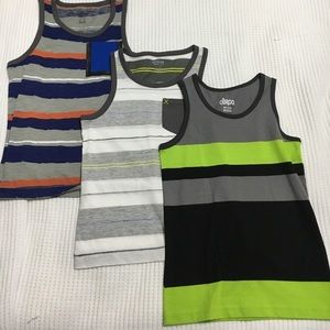 Boys Striped Tank Tops