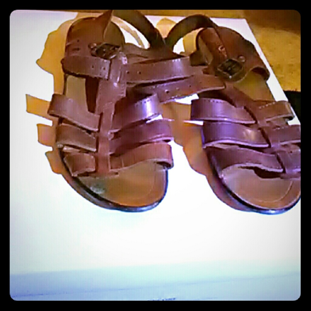 100% Leather Coaster Sandals