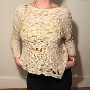 Solemio Los Angela’s Distressed Sweater