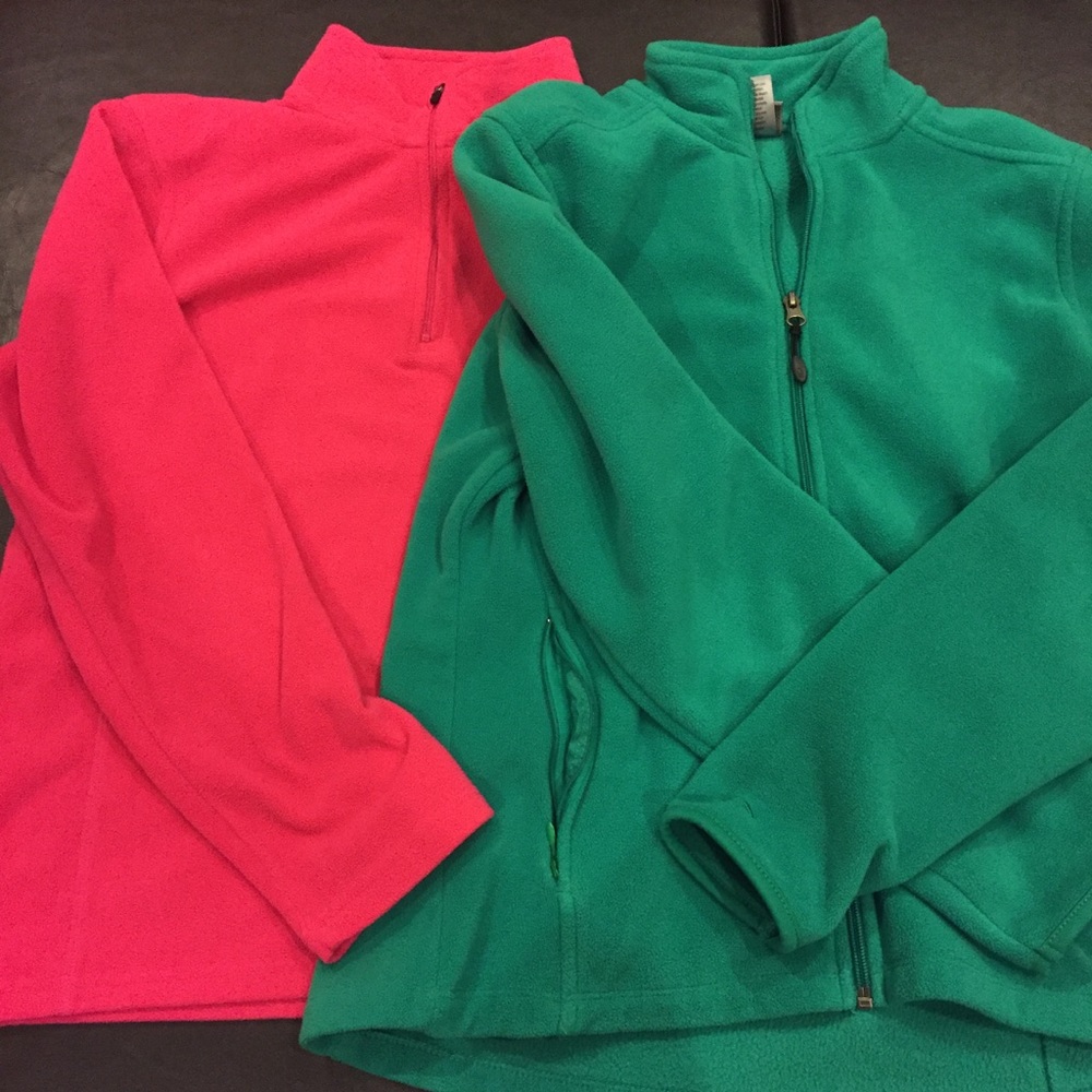 Two Size Large Champion Fleece Shirts