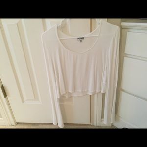 Butterfly sleeve crop top