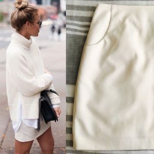 H&M white pencil skirt size 6