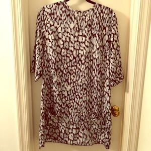 Banana republic print shift dress
