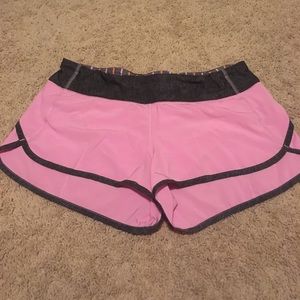 Lululemon Pink Speed shorts size 8