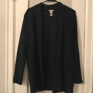 Striped Open Cardigan