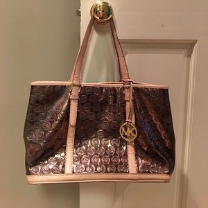 Bronze Metallic Michael Kors Handbag
