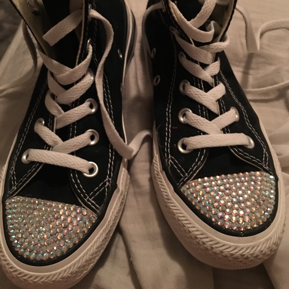Bedazzled Converse Chuck Taylor High Tops