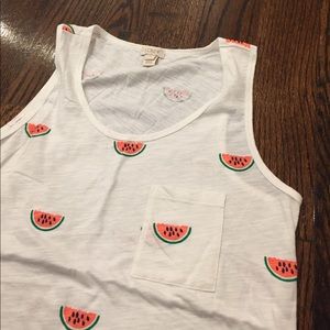 J. CREW watermelon tank