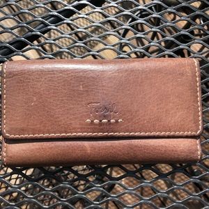 Fossil Brown Tri-fold Wallet