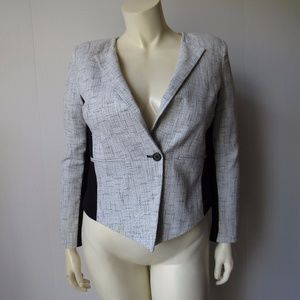 Mossimo Lined Metallic Blazer 1-Button Tweed Look