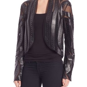 Haute Hippie Leather Insert Jacket XS NWT