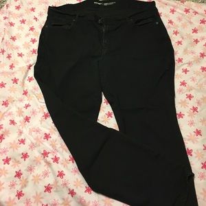 Women's straight leg black jeans