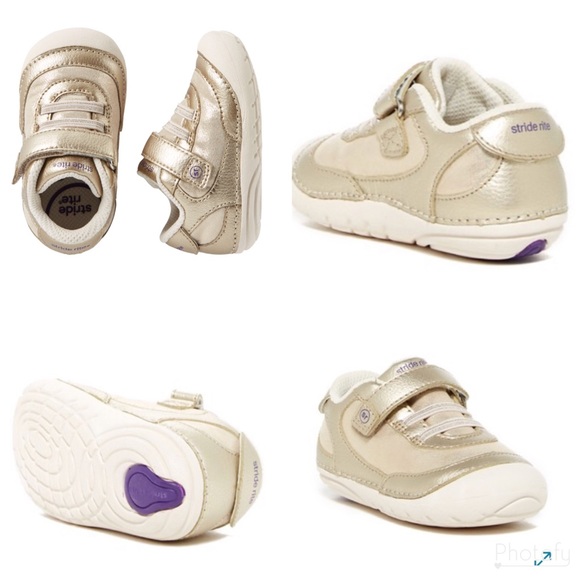 stride rite gold shoes