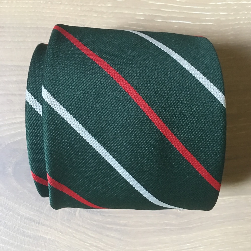 Men's Ties | stripped Green
