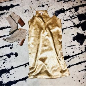 Shiny Gold Party Dress