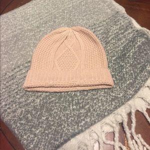 Fab Fit Fun beanie blush and mersea wrap