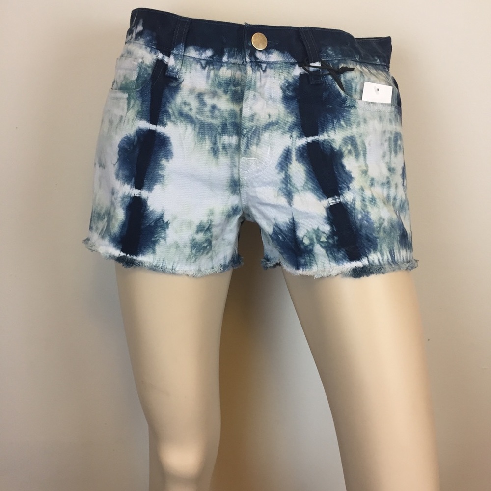 NEW J Brand Blue Tye Dye Jean Shorts