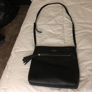 Kate Spade Black Leather Cross Body Bag
