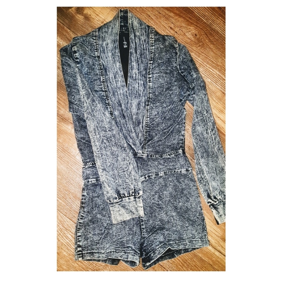 Denim Romper