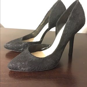 BCBG Black lace heels 👠