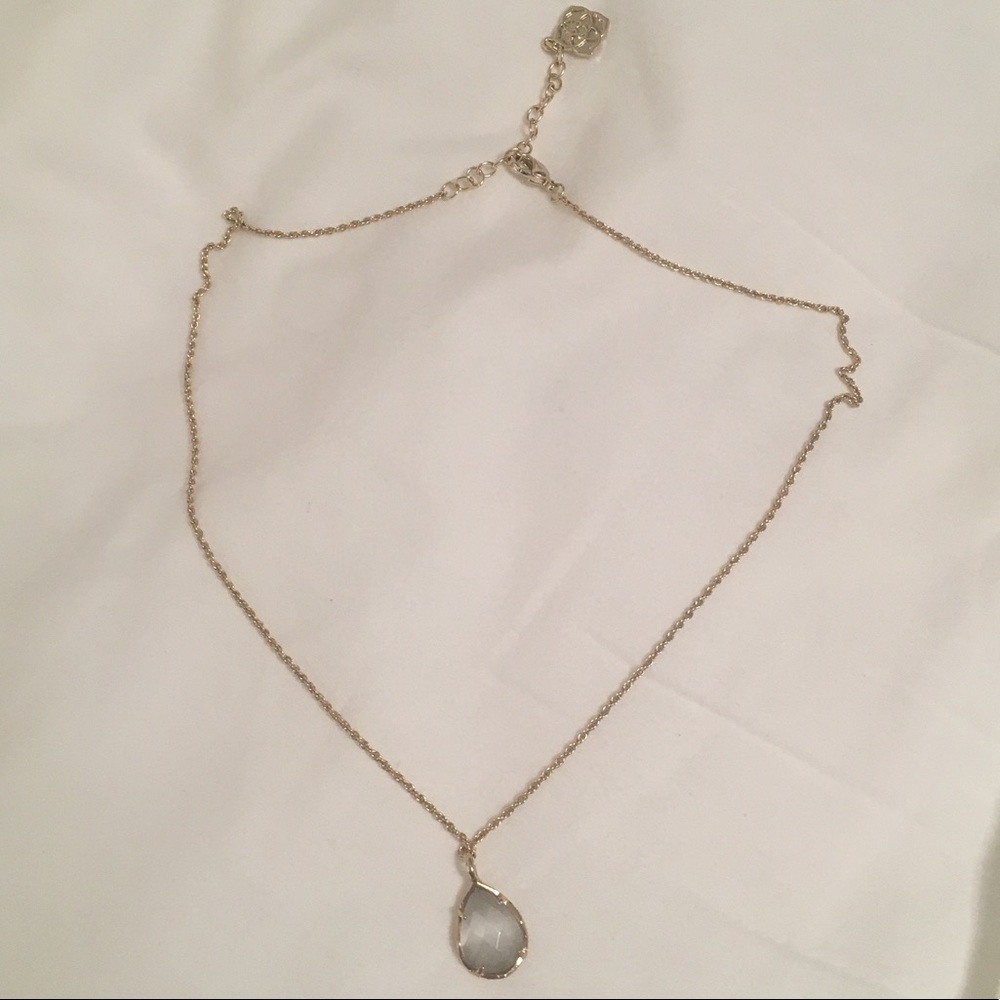 Kendra Scott Kiri Necklace Gold Slate Cat's Eye