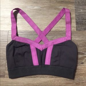 Lululemon Slate & Purple Sports Bra Size 2