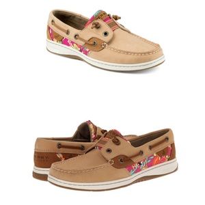 RAINBOWFISH LINEN/FLORAL SPERRY SHOE (WOMENS 7.5)