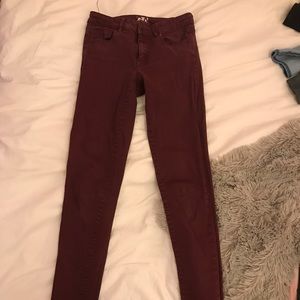 Garage Brand maroon jeggings