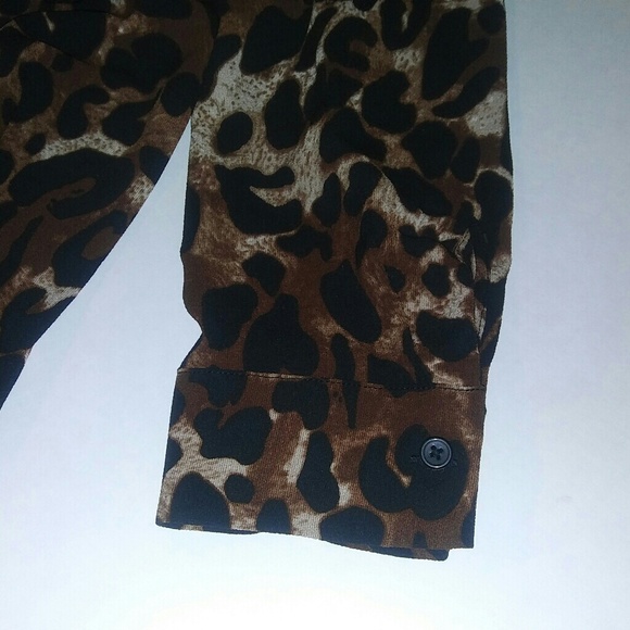 S&L Available! Leopard Pattern Rafaella Blouse - Picture 7 of 8