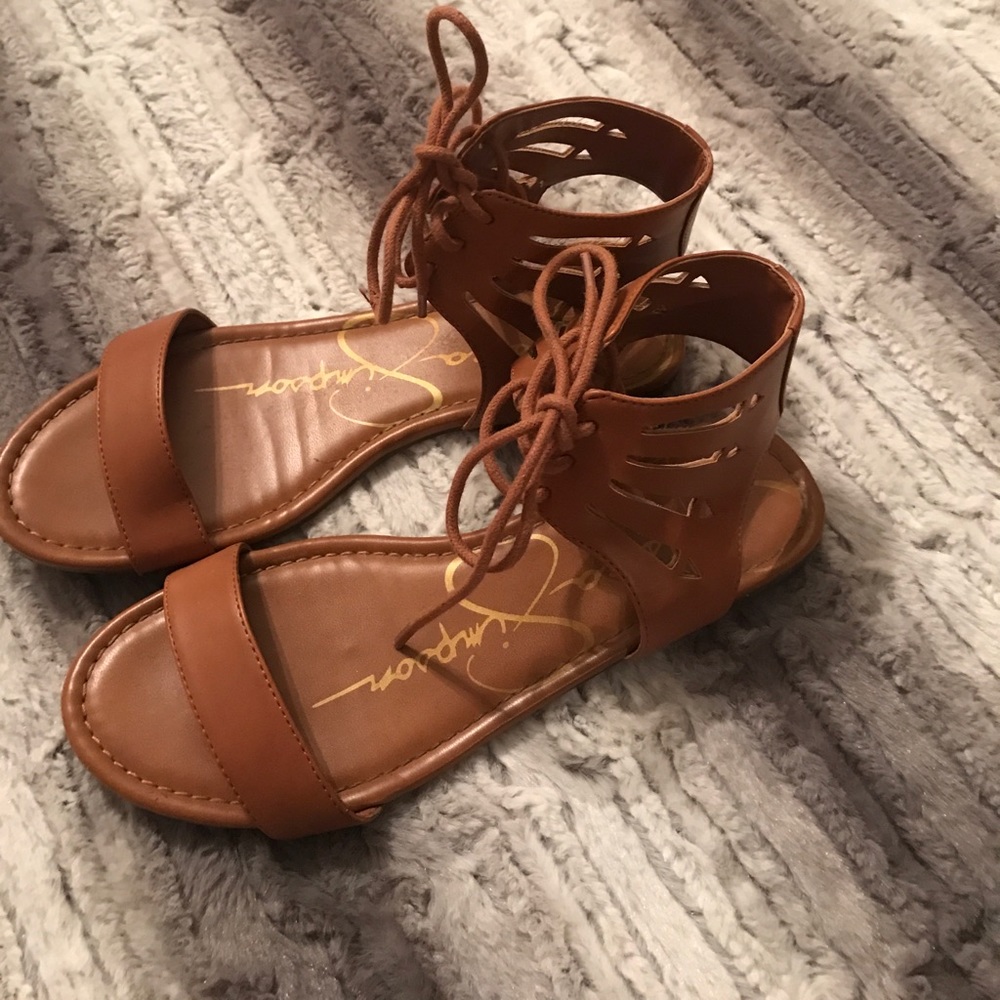 Jessica Simpson tan sandals