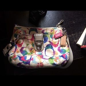 Coach scribble print bag