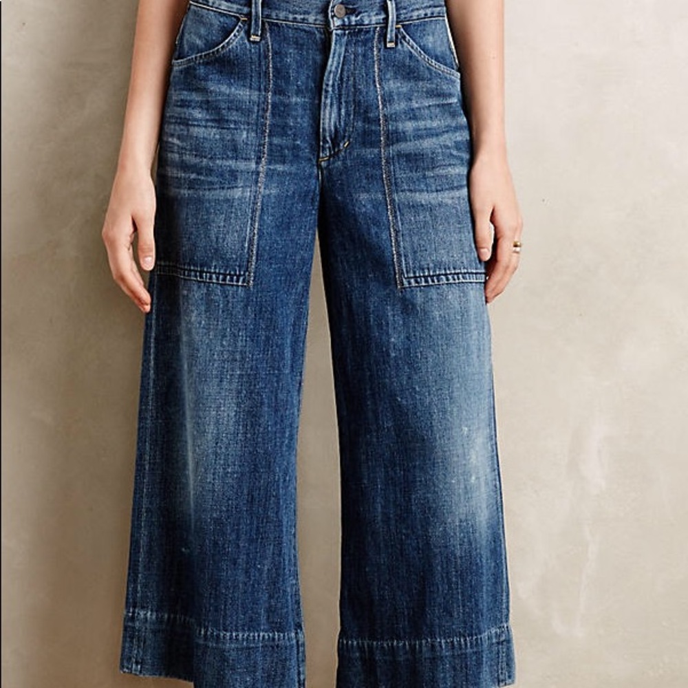 Citizens of humanity poise wide leg crop jean