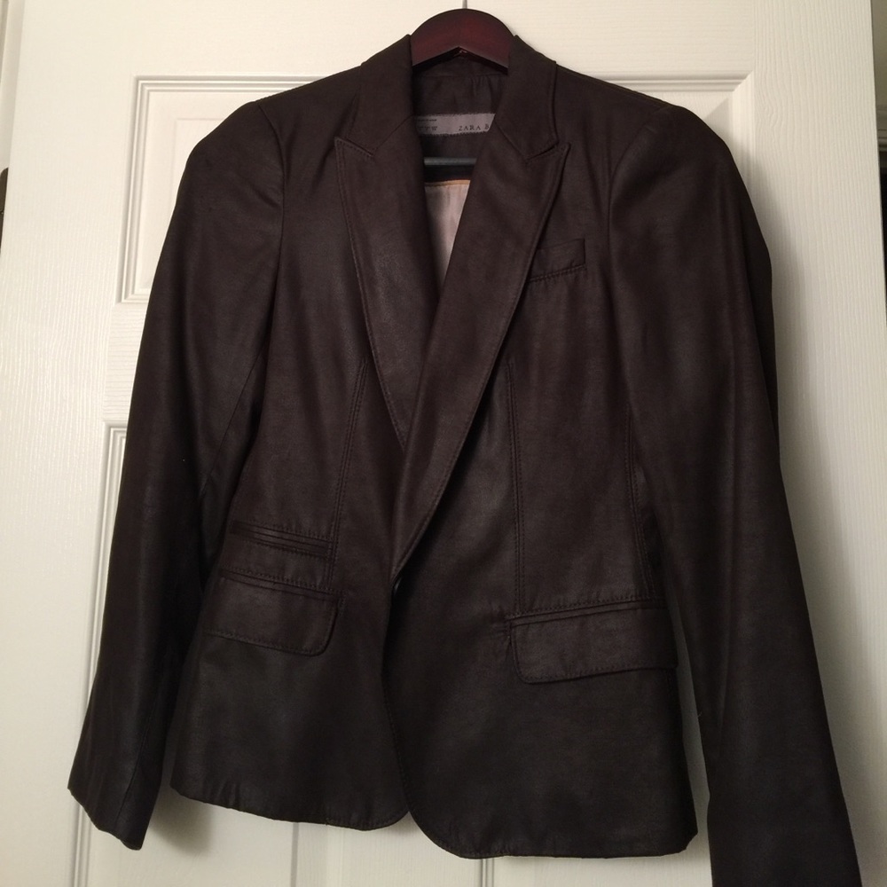 Zara Brown Suede Jacket
