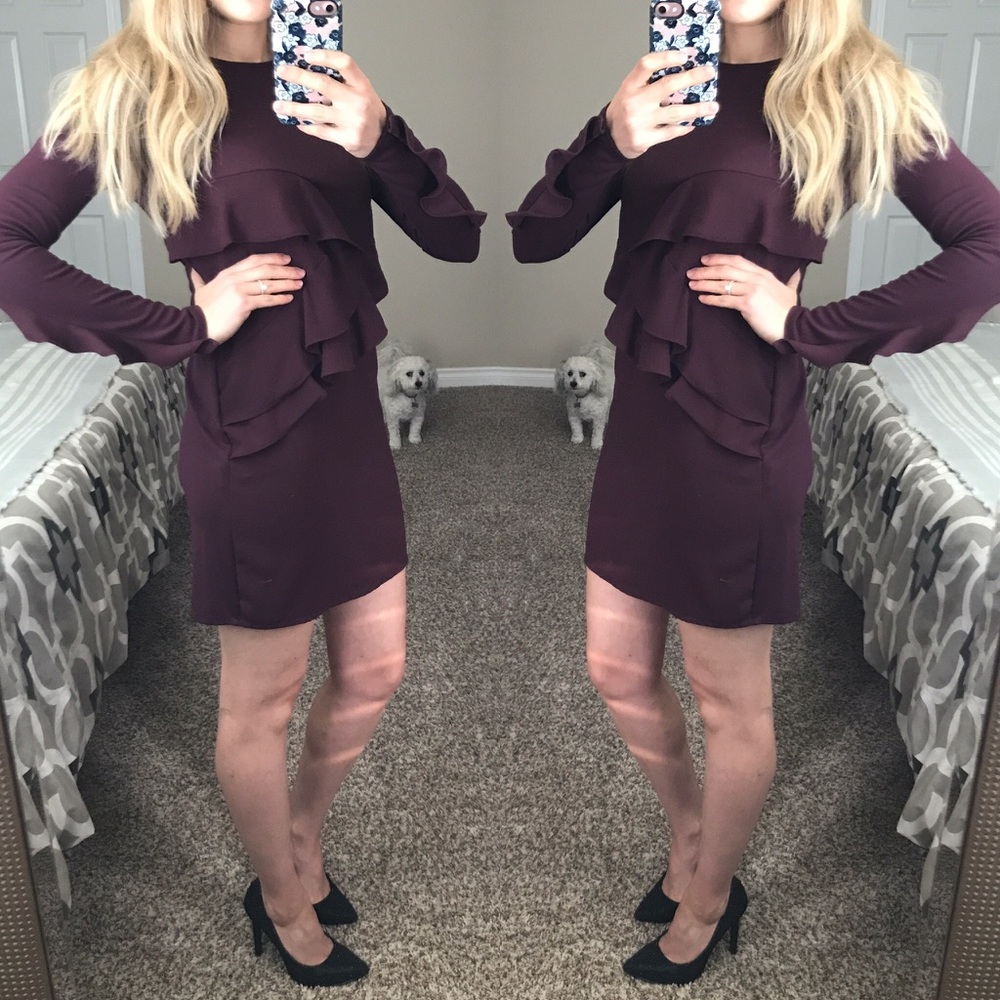 Zara burgundy dress - NWOT size S