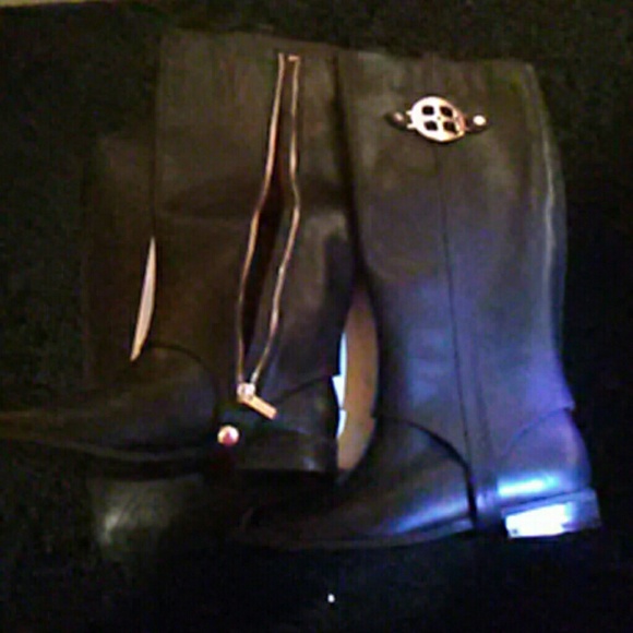 BLACK LEATHER RIDING BOOTS - Picture 2 of 3