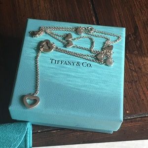 Tiffany & Co. Lariat Heart Necklace
