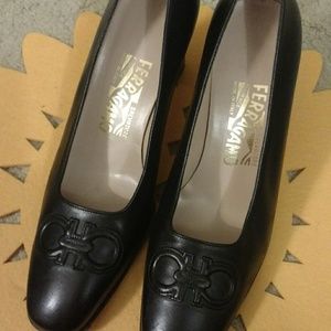 Ferragamo Black Heels