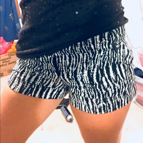 Forever21-Zebra print shorts. Wore ONCE! - Picture 3 of 4