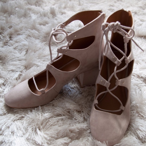 H\u0026M | Shoes | Hm Laceup Heels | Poshmark