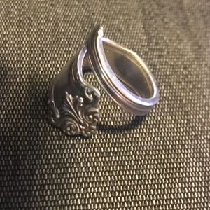 Silver spoon ring