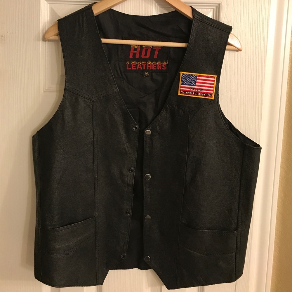Leather Harley Davidson vest