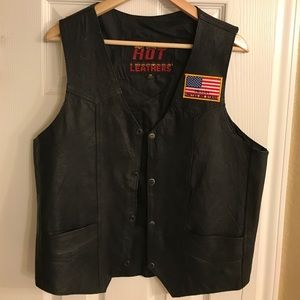 Leather Harley Davidson vest