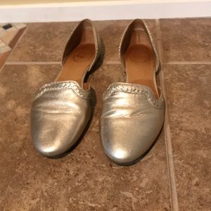 Jack Rogers Contessa Metallic Gold Flat Sz 8