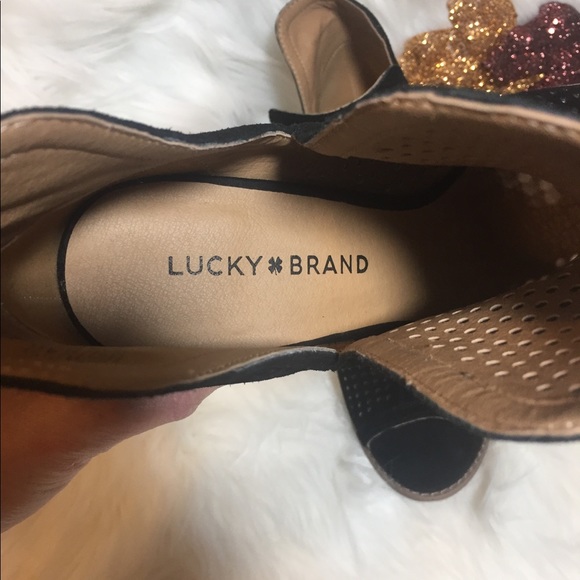 Size 10M Lucky Brand Booties - Picture 5 of 7