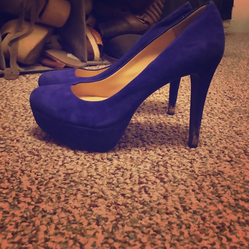 Gianni bini royal blue high heels
