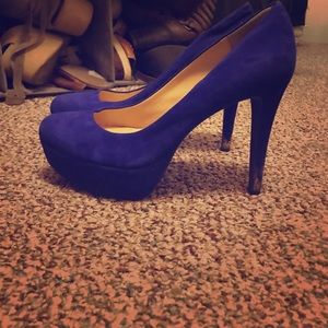 Gianni bini royal blue high heels